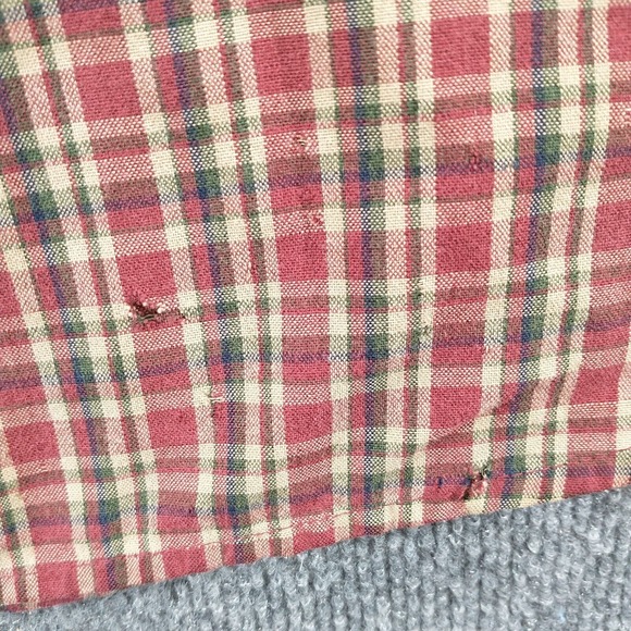 Wrangler Rugged Wear Men's Button-Down Shirt Multicolor Plaid XXL Distressed - Picture 7 of 15